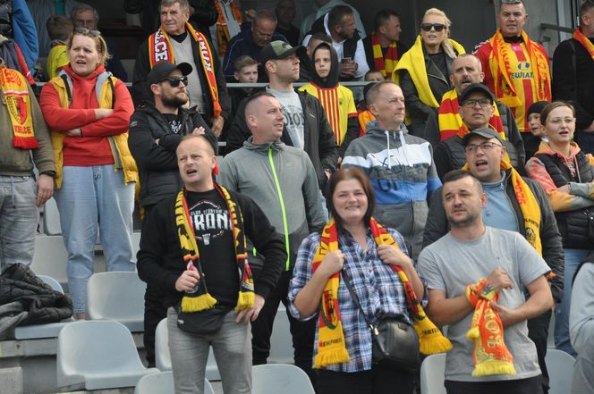 Korona Kielce - Lech Poznań. Zdjęcia kibiców na Exbud Arenie