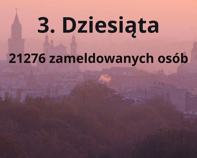 W tych dzielnicach w Lublinie mieszka najwięcej osób!