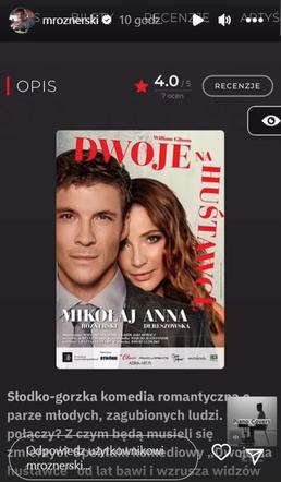 Mikołaj Roznerski (Marcin w M jak miłość) z Anną Dereszowską)