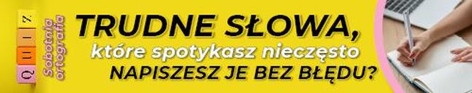 QUIZ. Sobotnia ortografia. Trudne słowa, które spotykasz nieczęsto. Napiszesz je bez błędu?