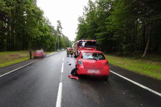 Wypadek na DK 16. Przy wjeździe do Olsztyna zderzyło się pięć samochodów [ZDJĘCIA]