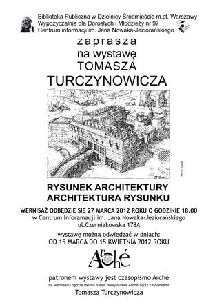 Plakat wystawy Tomasz Turczynowicza