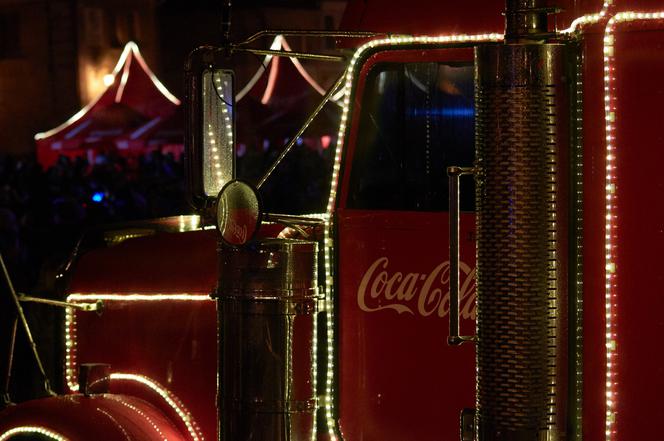 Ciężarówki Coca - coli w Lublinie