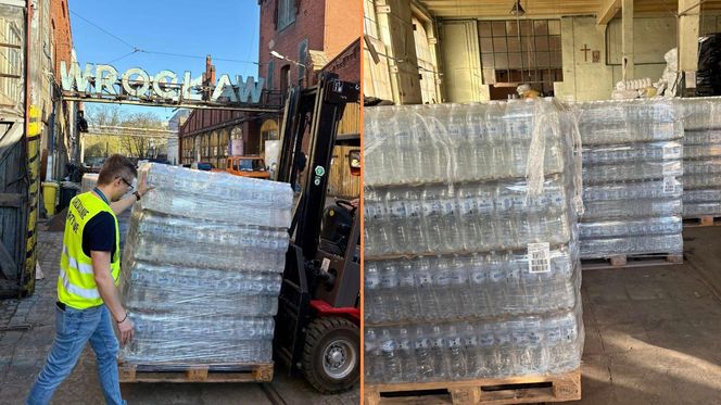 Wrocław wysyła pomoc dla Otwocka. Ruszył pierwszy transport wody dla mieszkańców 