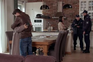 Pierwsza miłość odc. 4036. Marysia (Aneta Zając), Kacper (Damian Kulec), Izabela (Olga Bończyk)