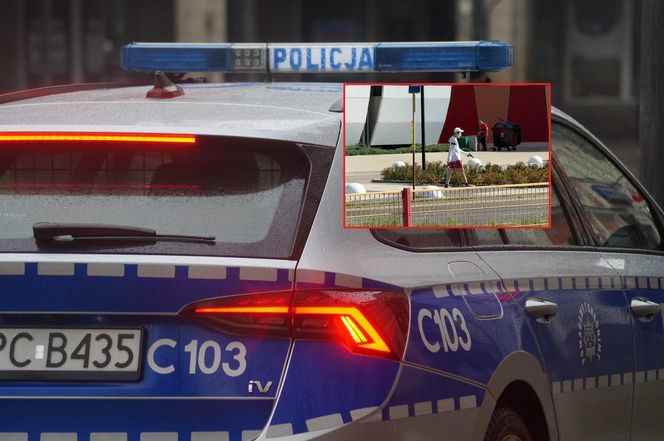 Niepokojący widok koło CH Toruń Plaza. Był w masce, a w rękach miał to