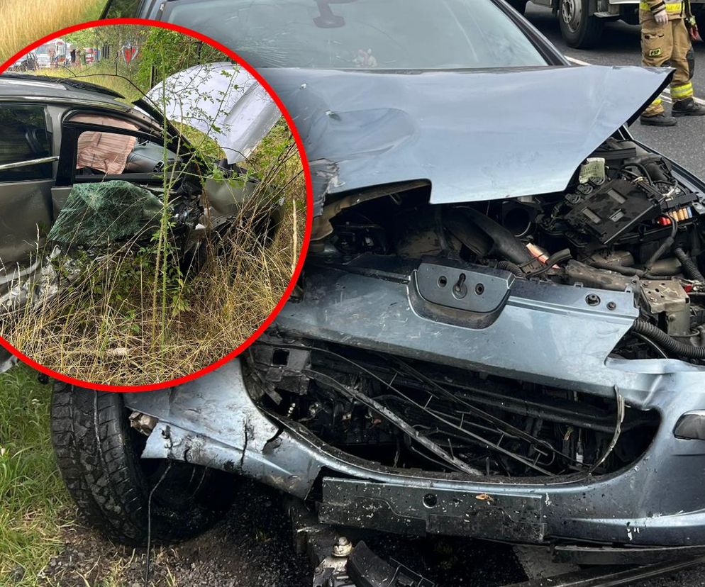 Citroen zderzył się z peugeotem pod Zieloną Górą. Dwoje dzieci trafiło do szpitala