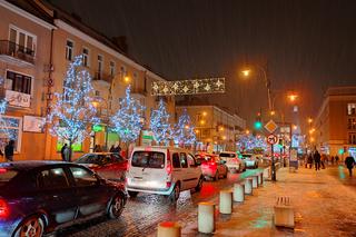 Białystok. Świąteczne iluminacje. Boże Narodzenie 2021