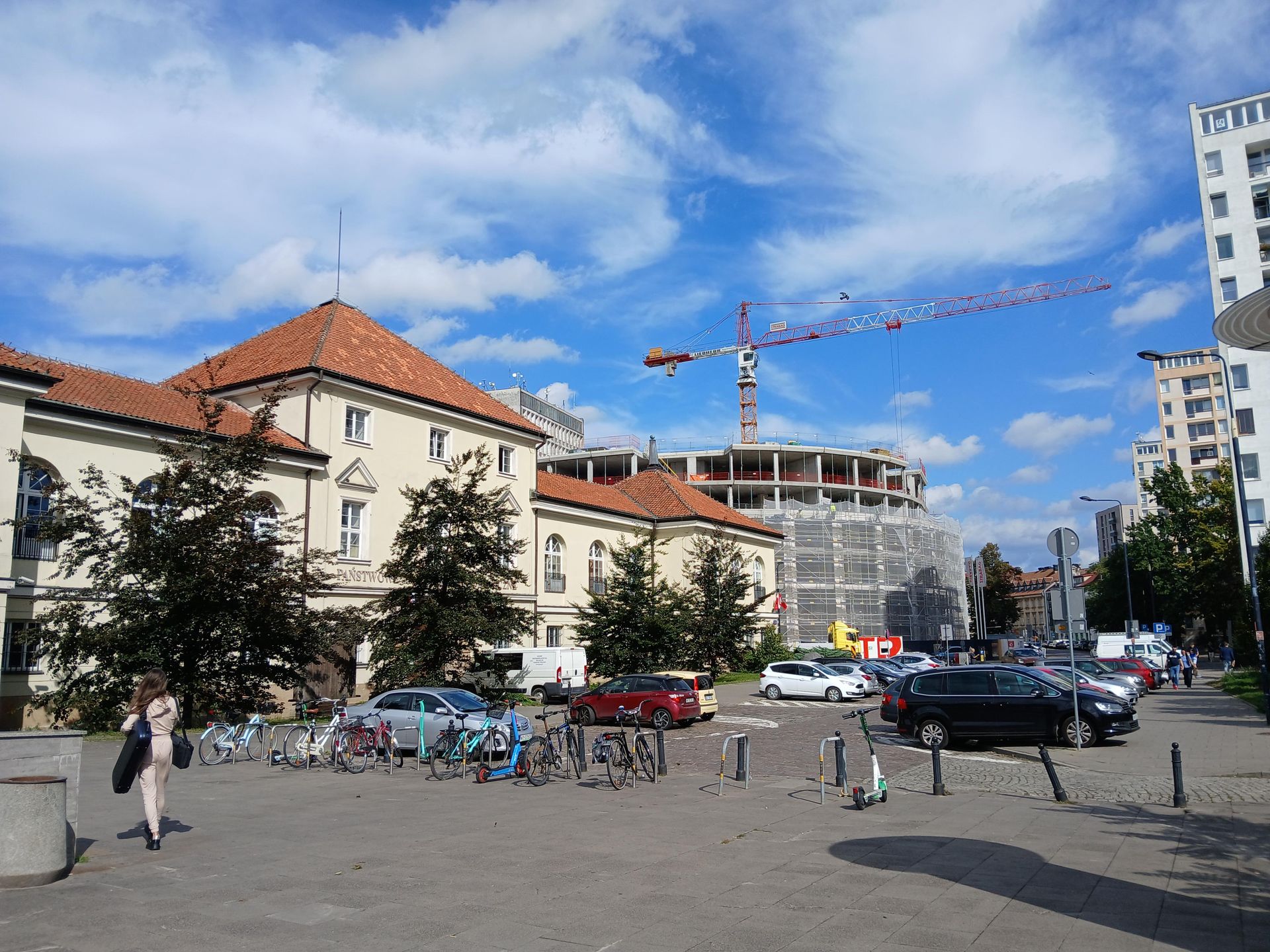 Villa Bogoria w Warszawie podczas budowy