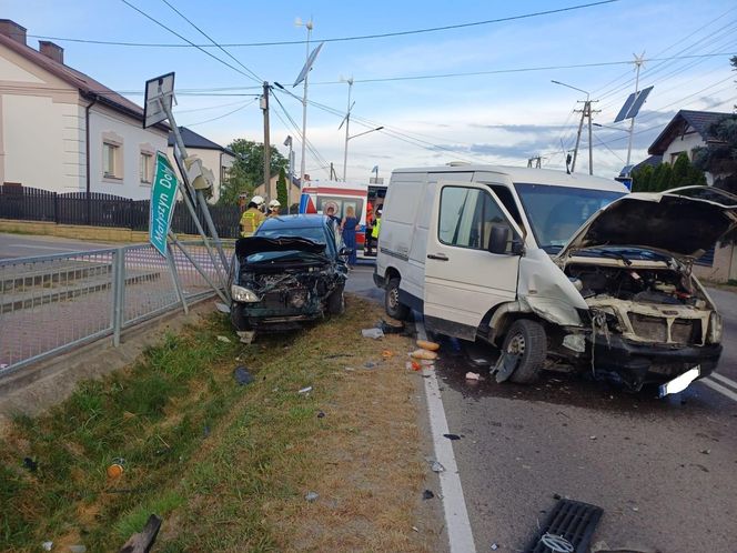 Wypadek w Małyszynie Górnym