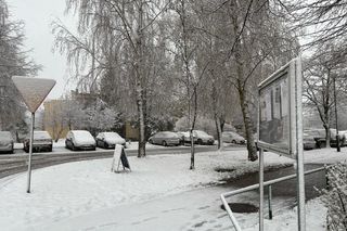 Kwietniowe opady śniegu w Lublinie