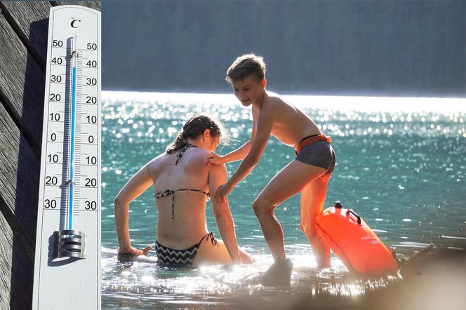 temperatura wody, temperatury lato, dzieci, zabawa nad wodą