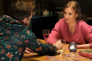 	M jak miłość odc. 1816. Natalka (Dominika Suchecka), Bartek (Arkadiusz Smoleński)