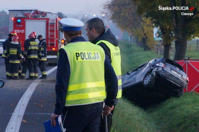 Ochaby: Nie żyje 37-latka. Dwójka dzieci, z którymi podróżowała trafiły do szpitala