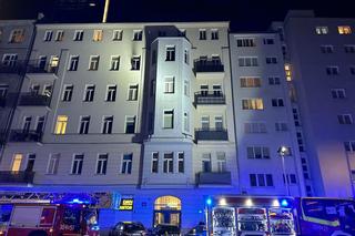 Pożar mieszkania w centrum Warszawy
