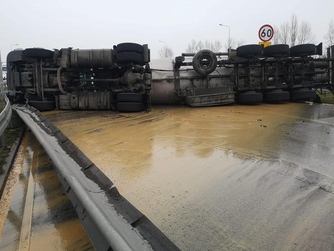 Wypadek na A1 pod Częstochową