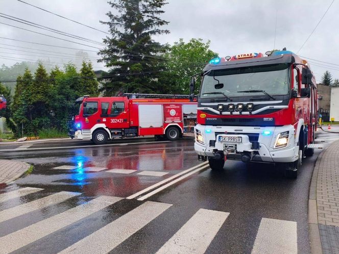 Pożar mieszkania w Mysłowicach