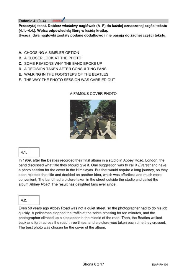 Matura 2025: angielski 7.05.2025. Arkusze CKE, poziom podstawowy [Formuła 2015]