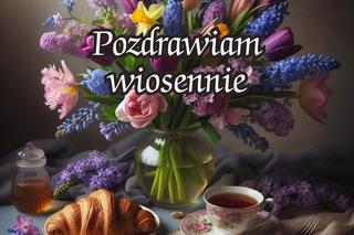 Wiosenne pozdrowienia i kartki na dzień dobry dla przyjaciół 