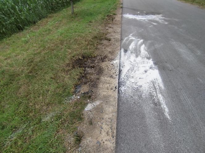 Ślady zbrodni na drodze, spalone ubrania ofiary spod Grójca. Sąsiedzi: "Myśleliśmy, że to mafijne porachunki"