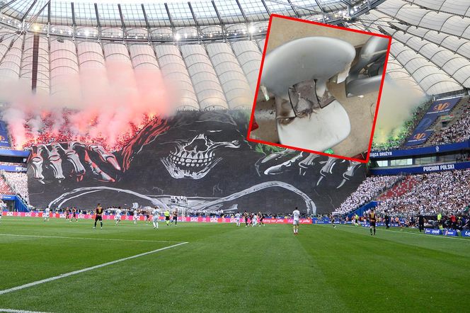 Trybuny Stadionu Narodowego ucierpiały podczas finału Pucharu Polski