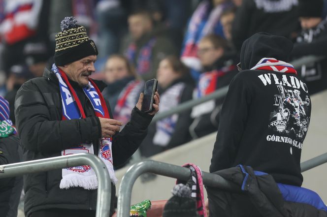 Kibice na meczu Górnik Zabrze - Lech Poznań