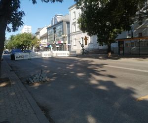 Remont ul. Piłsudskiego w Siedlcach, natrafiono na ciekawe znalezisko