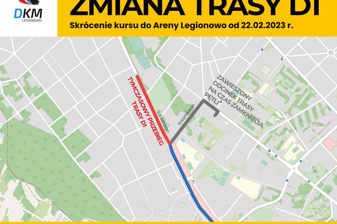 Zmiany od 22.02 w Legionowie