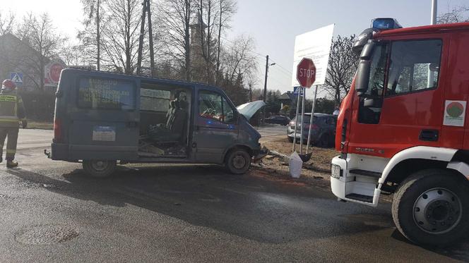 Wypadek na skrzyżowaniu Moniuszki z Nowowiejską