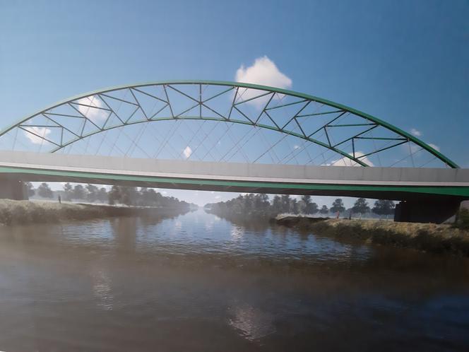Wizualizacja - most nad kanałem Gliwickim