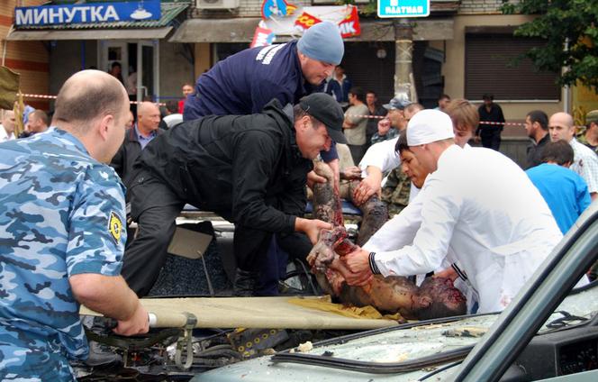 Eksplozja bazarze we Władykaukazie w Osetii Północnej  