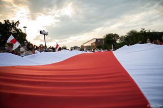 Marsz solidarności z Białorusinami w Krakowie