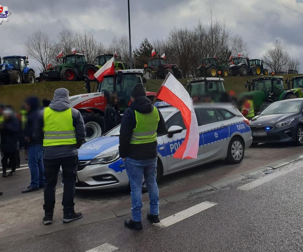 Protest rolników na przejściu granicznym w woj. lubelskim. Na miejscu spore utrudnienia