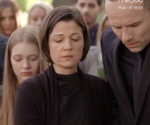 Pierwsza miłość odc. 4045. Kinga (Aleksandra Zienkiewicz), Janek (Maciej Mikołajczyk)