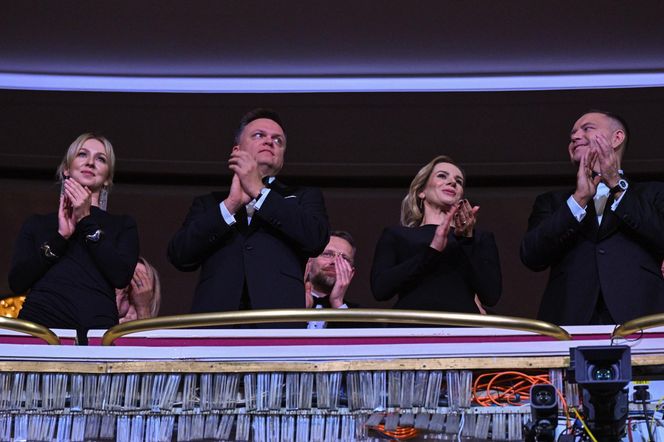 Rafał Trzaskowski i Radosław Sikorski na uroczystej gali po Konkursie Chopinowskim