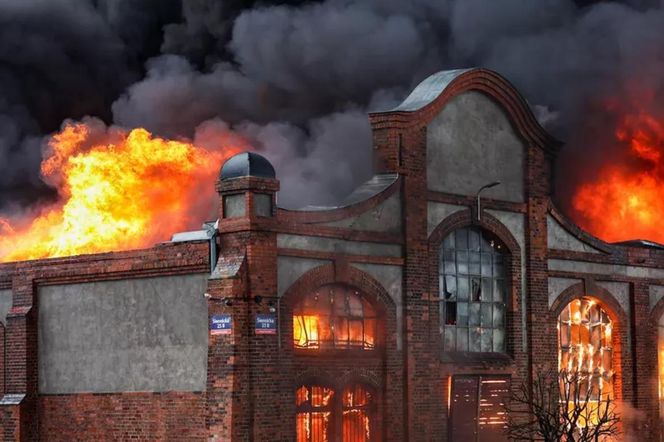 Płonie zabytkowa hala w Gdańsku. Wielomilionowe straty materialne