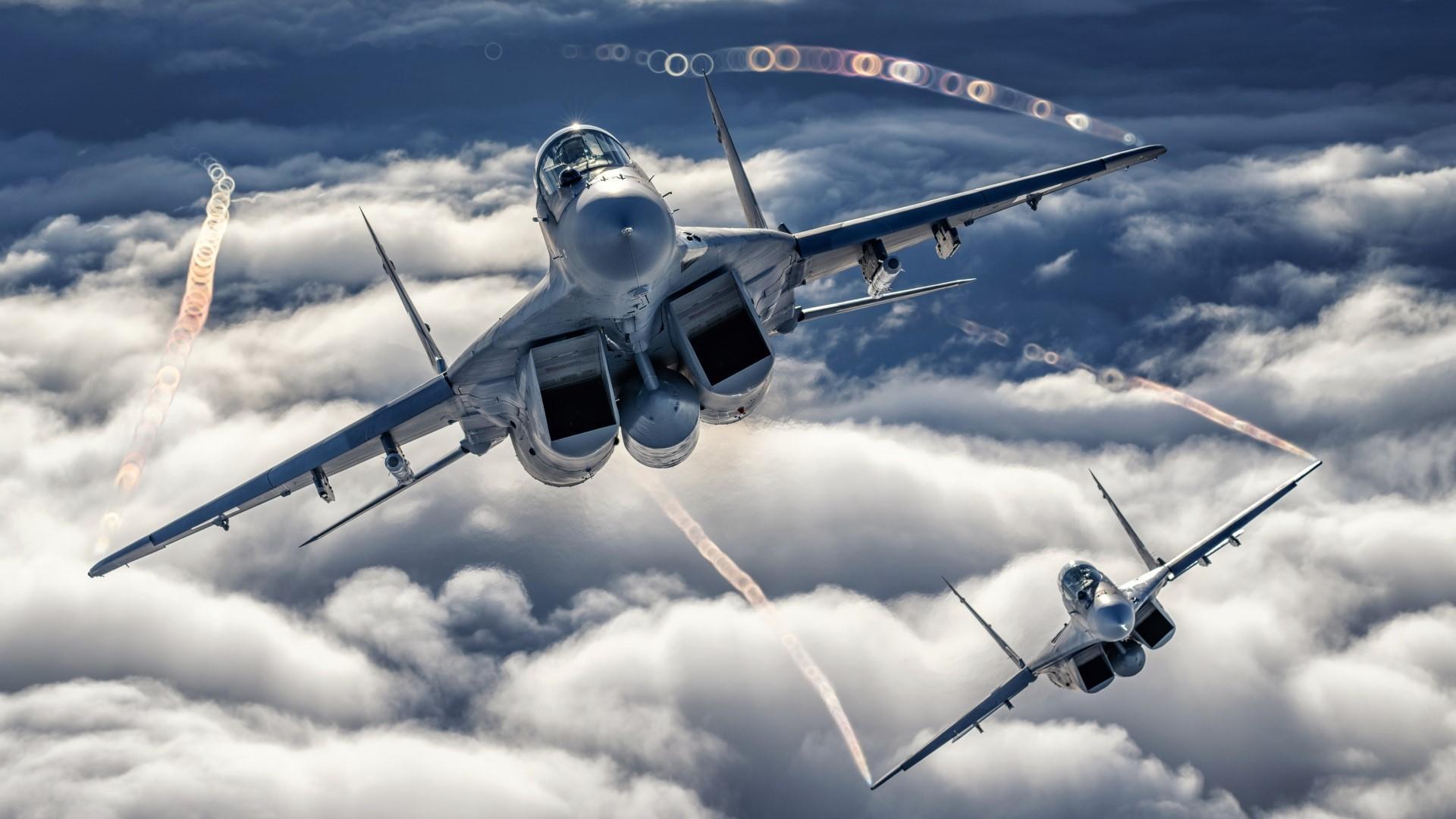 Myśliwce MiG-29 nad Malborkiem