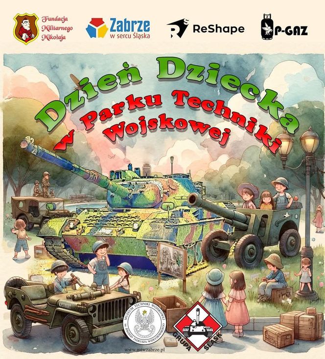Dzień Dziecka w Parku Techniki Wojskowej w Zabrzu