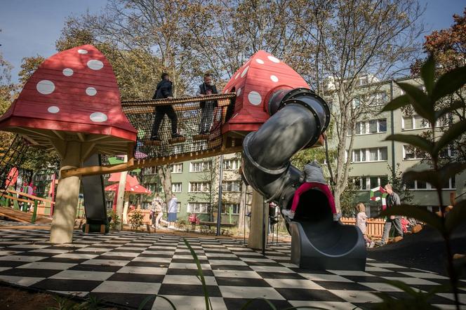 Plac zabaw nie tylko dla dzieci. Na warszawskich Bielanach powstała wielopokoleniowa strefa rekreacji i wypoczynku 