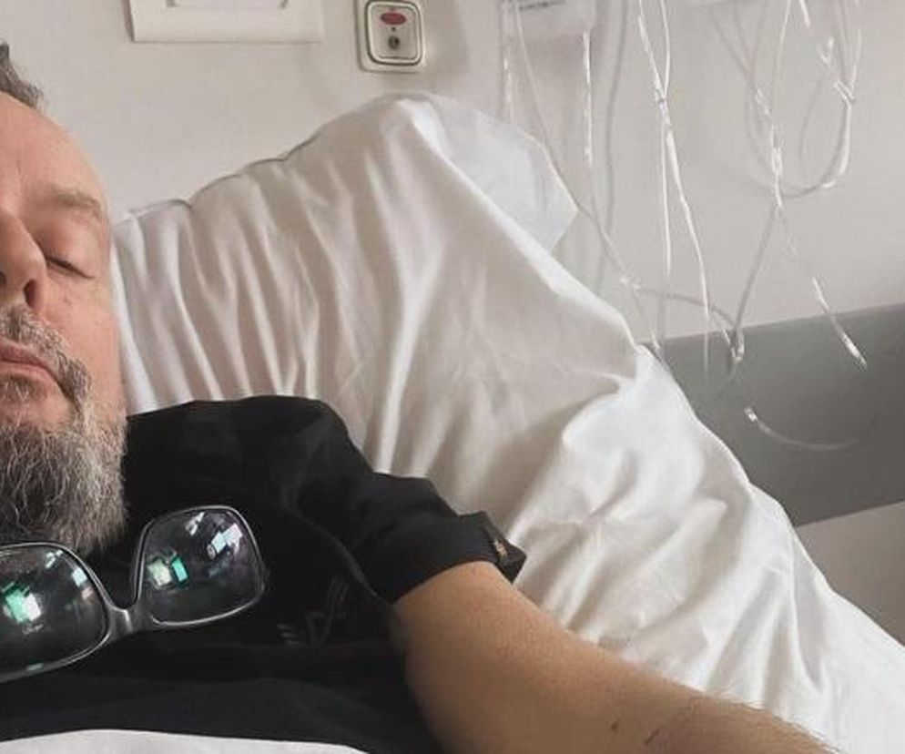 Krzysztof Grabaż Grabowski w szpitalu