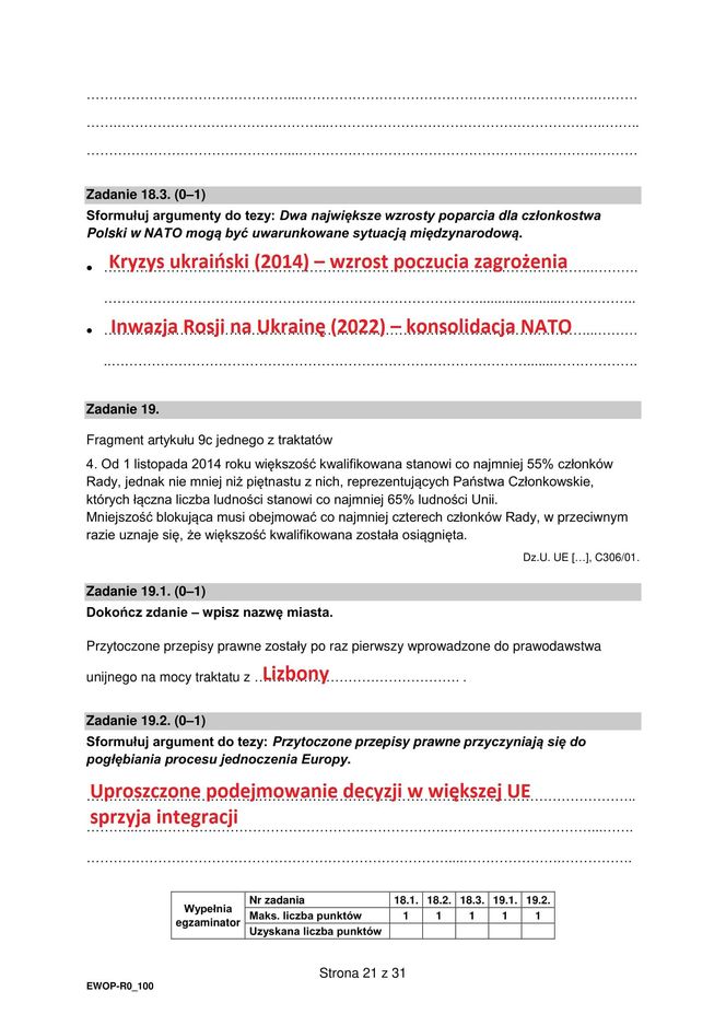 Matura 2025 WOS rozszerzony: odpowiedzi do wszystkich zadań z arkusza CKE - Formuła 2015 [13.05.2025]