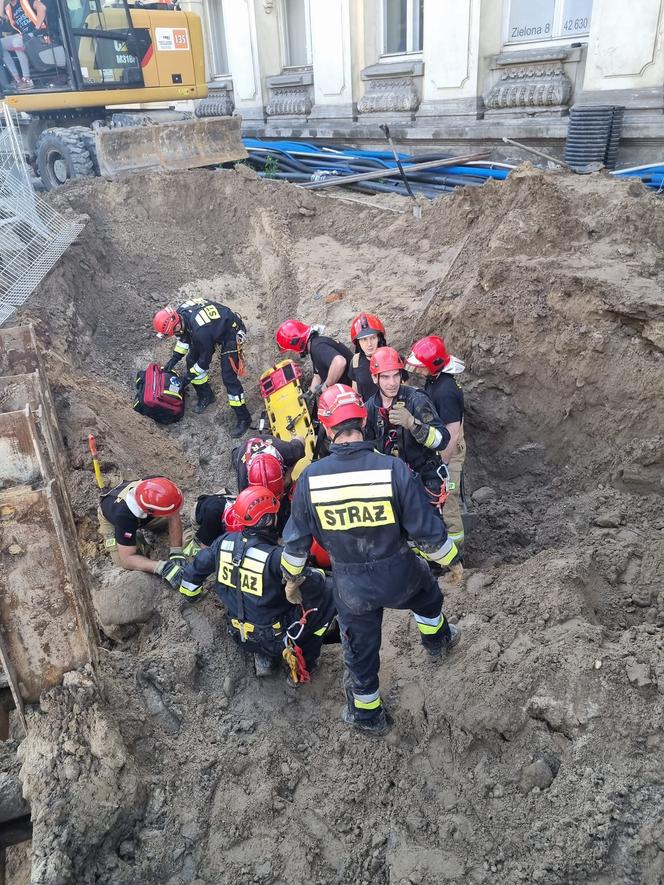 Wypadek na budowie łódzkiego metra