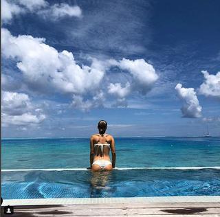 Joanna Krupa z mężem na Bora Bora 