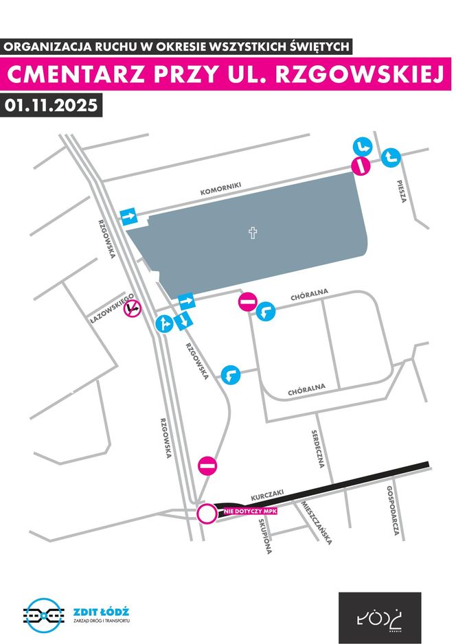 Jak dojechać na łódzkie cmentarze. Wszystkich Świętych 2025