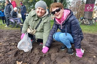 Posadzili żonkile w Lesznie. Dziś Europejski Dzień Walki z Rakiem Piersi