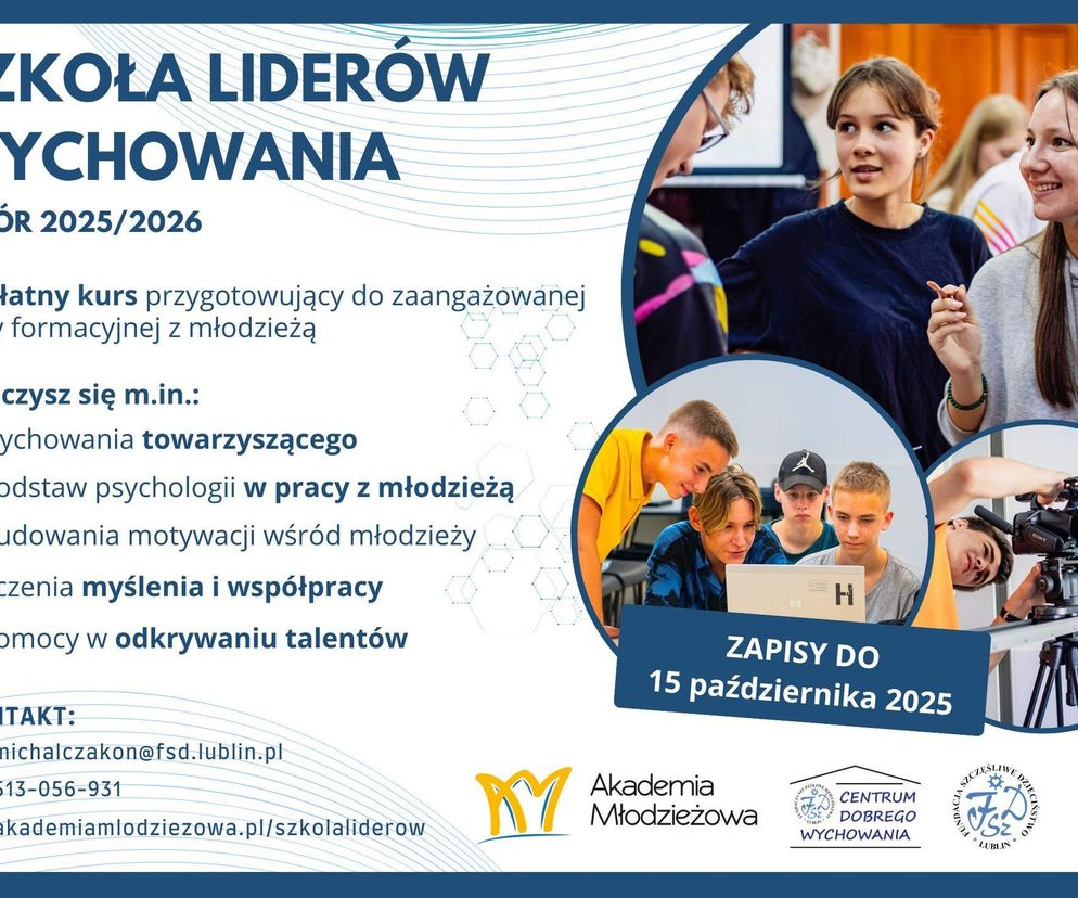 Szkoła Liderów Wychowania - plakat