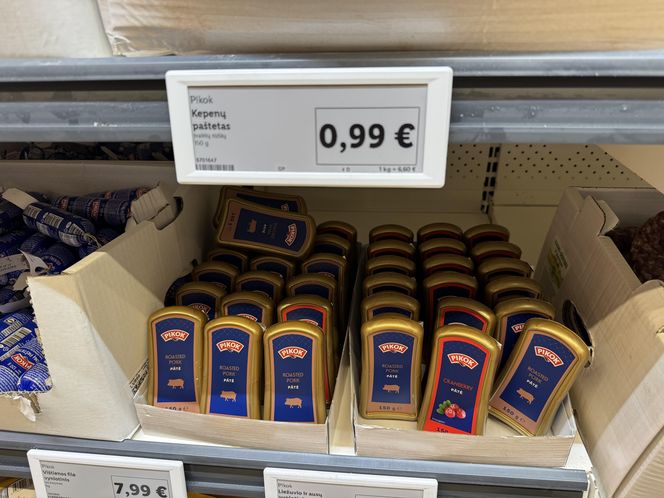 Pasztet kosztuje 0,99 euro (4,20 zł)