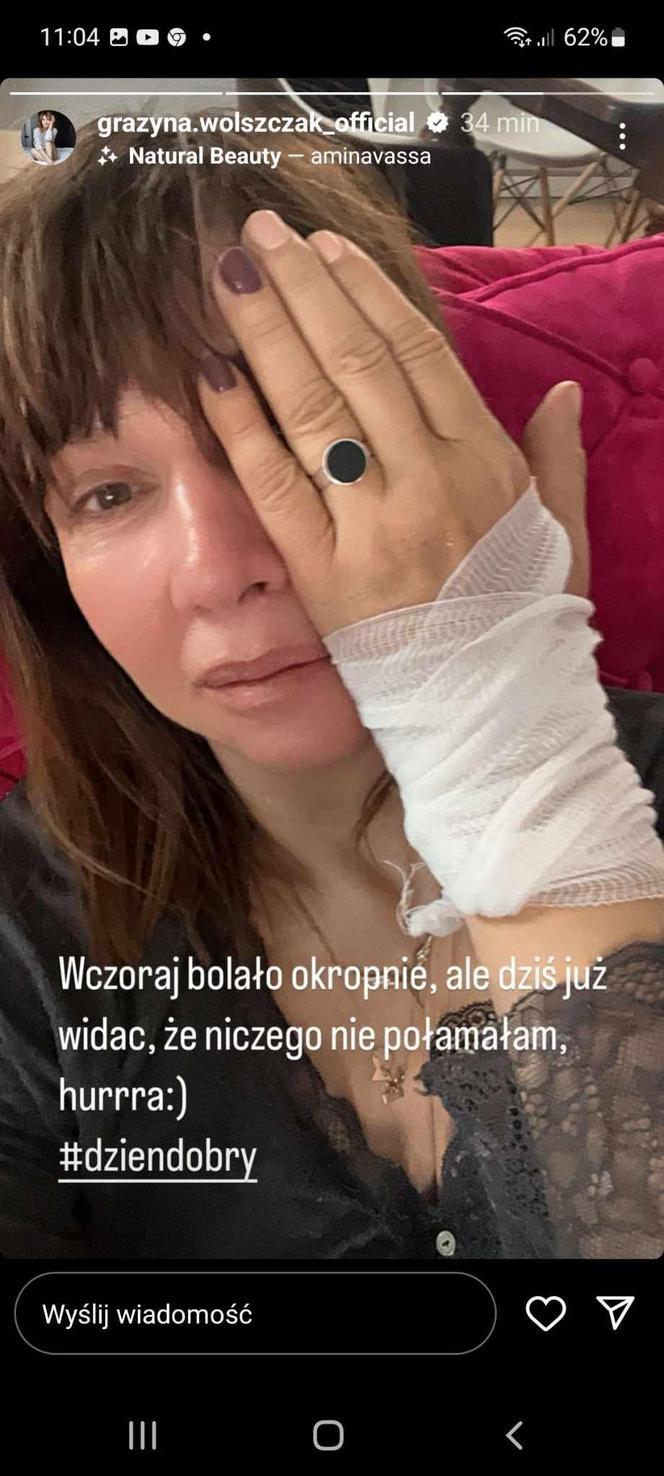 Grażyna Wolszczak miała wypadek