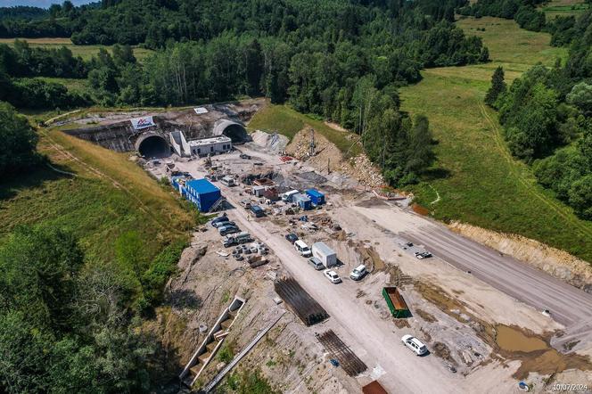 Obejście Węgierskiej Górki - postęp prac w lipcu 2024