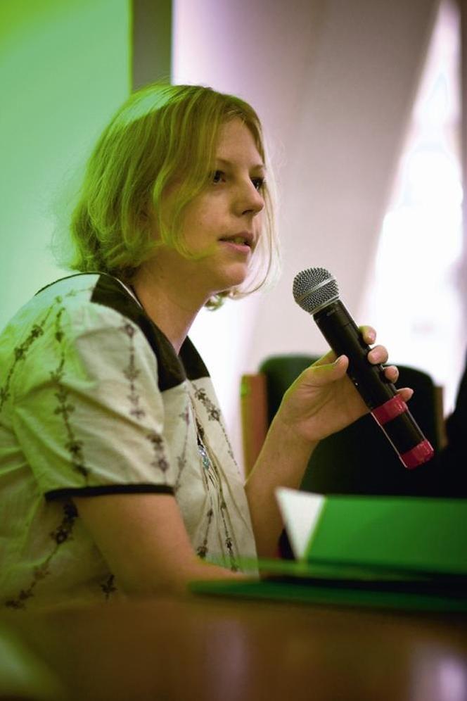 Dorota Sibińska, moderatorka panelu Technologia, materiały, narzędzia. Młodzi do Łodzi 2008